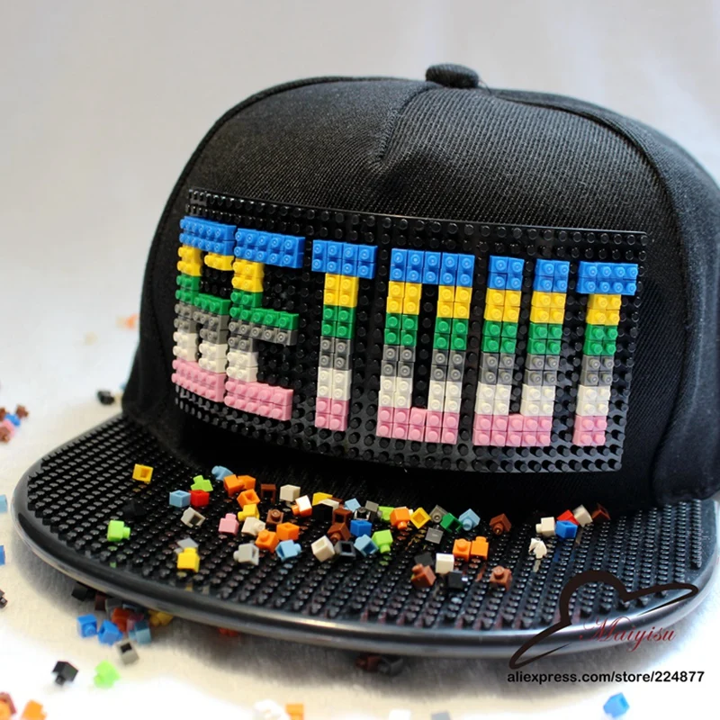 Новый дизайн Bigbang G-Dragon вылезает Мозаику DIY Съемный инкрустированный кирпич