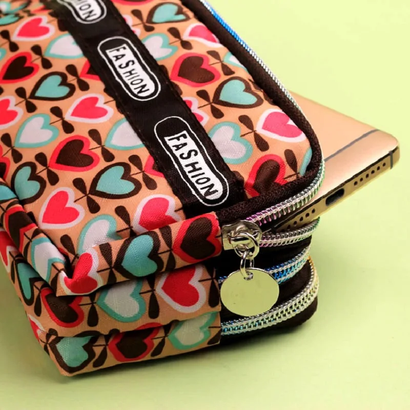 Нейлоновый женский маленький кошелек в горошек органайзер Женский для телефона