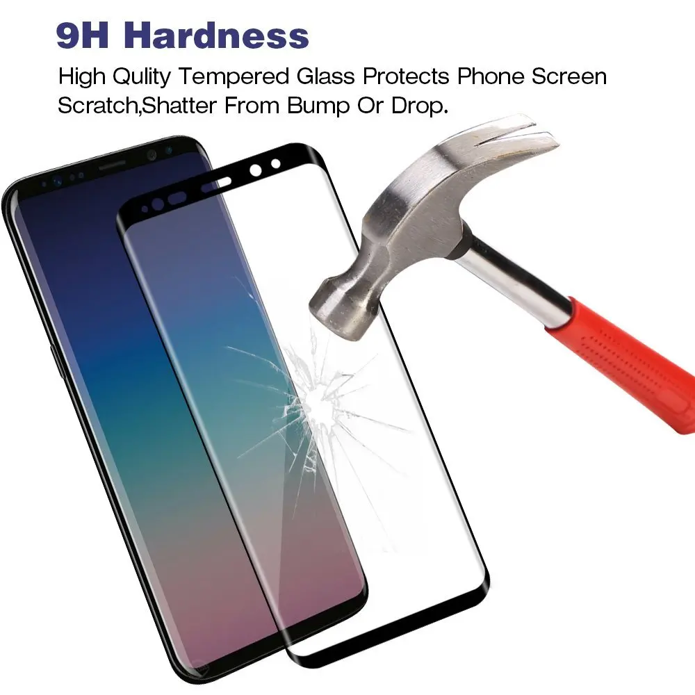 Защита экрана для Samsung Galaxy S9 закаленное стекло Plus стеклянная пленка стекла полное