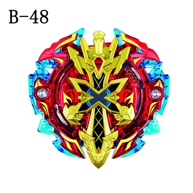 B48 No box Волчок Baybladed Burst Металл Funsion 4D B00 B122 B121 B125 без пусковой установки и коробки для мальчиков Игрушка боевой гироскоп - Цвет: B48 No box