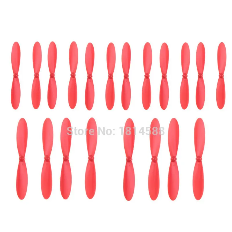 

Hubsan X4 H107P Prop 20Pcs/lot Red Main Blade Propeller Blades For H107C H107D PLUS Quadcopter Accessories H107D + -02