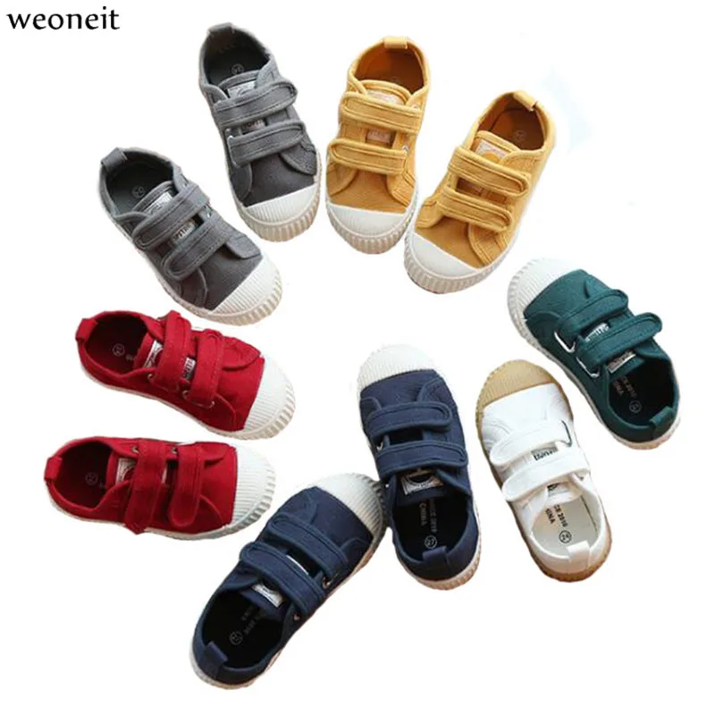 Weoneit Kids Shoes for Girls Boys Sneakers 7 Colors Canvas Children Casual Running Sport Baby | Детская одежда и обувь