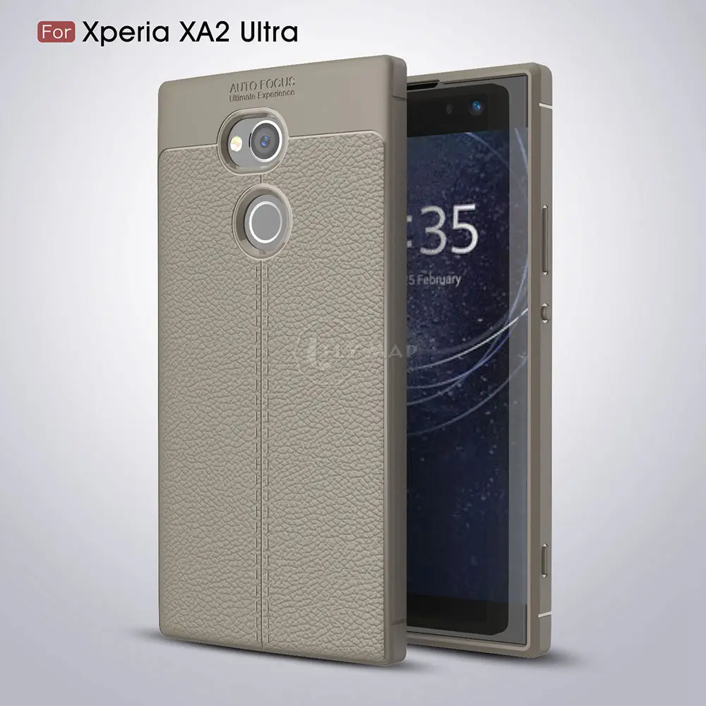 Мягкий чехол для sony Xperia XA2 Ultra H3213 H4213 кожаный зернистый силиконовый чехол для телефона для sony Xperia XA2Ultra H3223 чехол