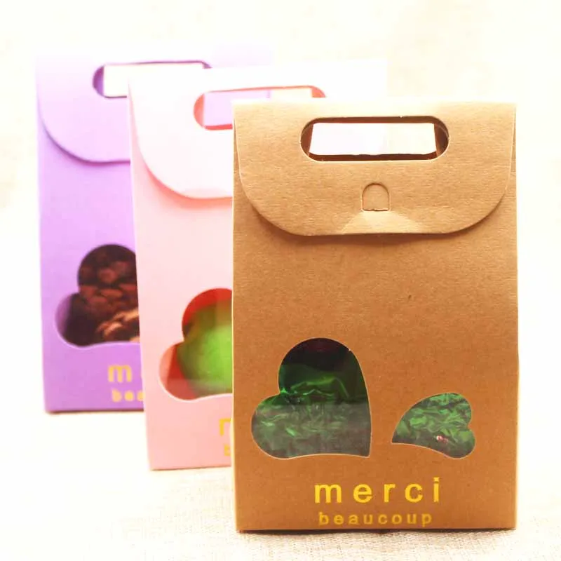 Feiluan 20 шт. разноцветная Подарочная оконная коробка сумка золотая фольга