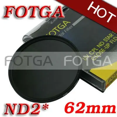 Оптовая торговля! Fotga 62 мм набор УФ-фильтров с нейтральной плотностью ND2 фильтр