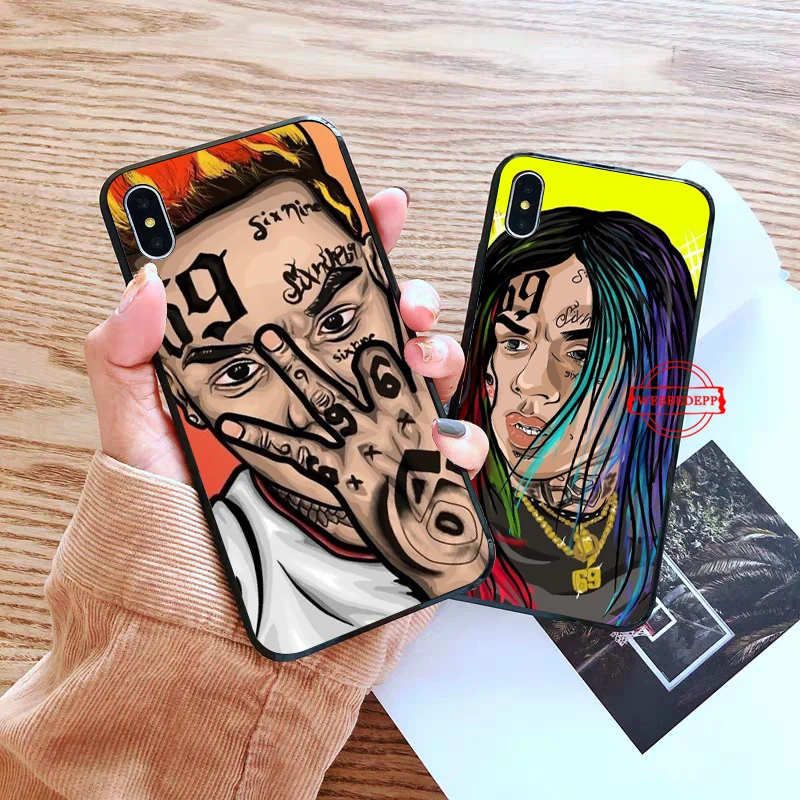 Силиконовый мягкий чехол в стиле хип хоп rapero Tekashi 69 для iPhone 5 SE 5S 6 6S Plus 7 8 11 Pro X XS Max