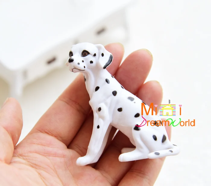 Мини кукольный домик миниатюрная модель сидя далматинцев|mini dollhouse|miniature
