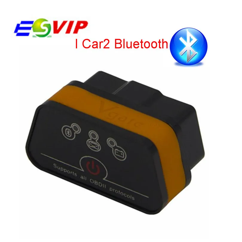 50 шт. dhl Бесплатная Vgate iCar2 Bluetooth с 6 цветами доступны для Android только ELM327 Авто OBDII iCar 2