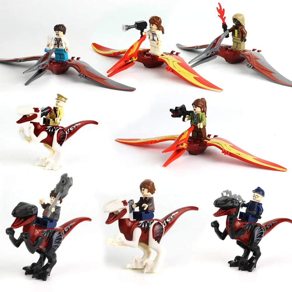 2019 Совместимость Legoed мир Юрского периода наборы 4 парка 3 динозавры игрушки Raptors