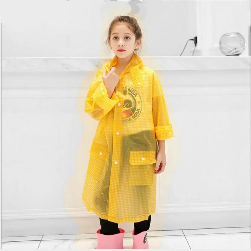 Дождевик детский сетчатый с карманами дождевик из ЭВА не одноразовый для пеших