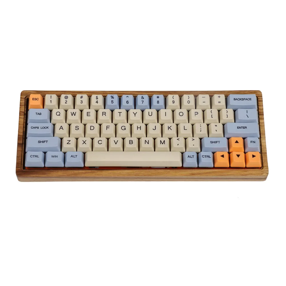 YMDK синий бежевый оранжевый краситель Sub 64 68 Minila Keyset толстый PBT OEM профиль Mac Keycap для
