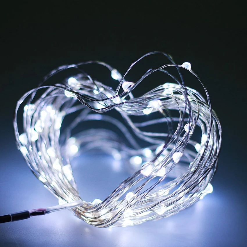 Светодиодная гирлянда на батарейках с пультом дистанционного управления гибкая