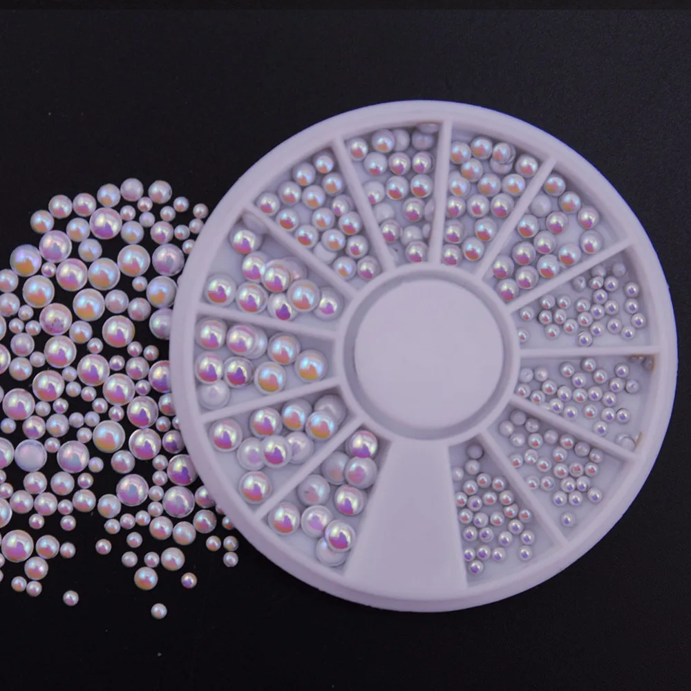 Колесные декоративные Стразы для ногтей сушеные цветы 3D модные 12 Сетки