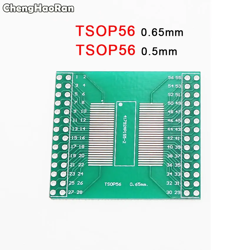 TSOP56 ChengHaoRan QFN44 48 QFP32 SOP24 SSOP24 QFP64 QFN64/40 TSOP56 для DIP PCB плата передачи DIP-24/32/40/48 кнопочный экран шаг адаптер - Цвет: TSOP56