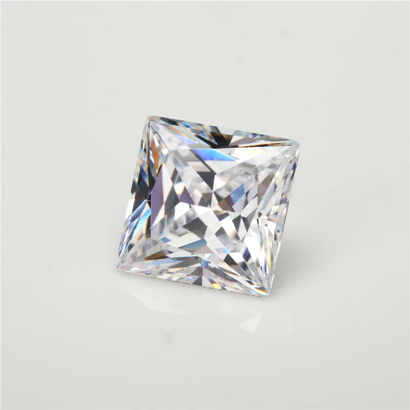 50 шт. квадратные белые камни 2x2 ~ 15x15 мм|cz stone|zirconia stonecubic zirconia stone |