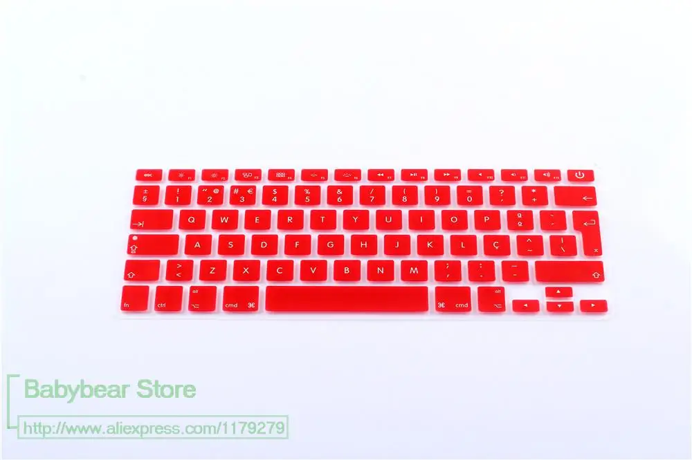 Португальский силиконовый чехол для клавиатуры Macbook Air 13 3 Защита pro 15 Retina G6