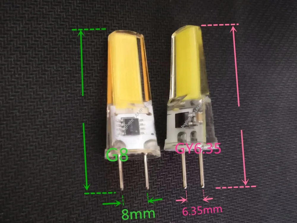 10 шт. G8 светодиодный COB GY6.35 G8 110V 220V затемнения светодиодный GY6.35 110V Светодиодный G8 220V cob2508 затемнения светодиодный g6.35 220v cob2508 с украшением в виде кристаллов светильник