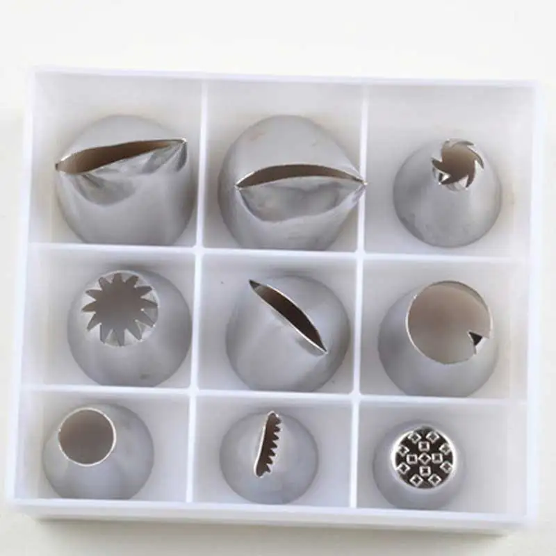 9 шт./компл. DIY большая нержавеющая сталь ремесло цветок глазурь трубопроводов