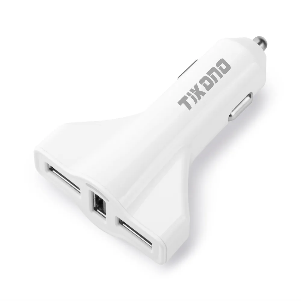 Универсальное автомобильное зарядное устройство Tikono 3 порта USB адаптер 2.1A 1A для