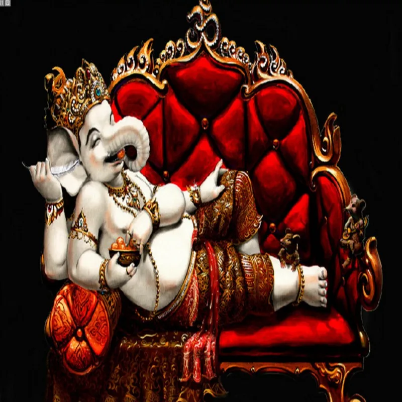 Бесплатная Доставка Юго Восточной Азии диван слон живопись ТВ фон