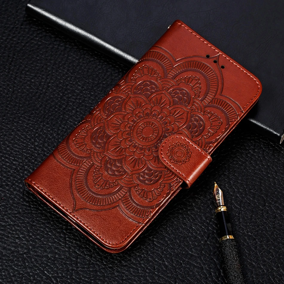 Алмазная 3D Мандала для Red mi Note 7 S 7 6 Pro Red mi 6A 7A задняя крышка для Xiao mi A2 Lite mi 8 Lite кожаный кошелек чехлы для телефонов