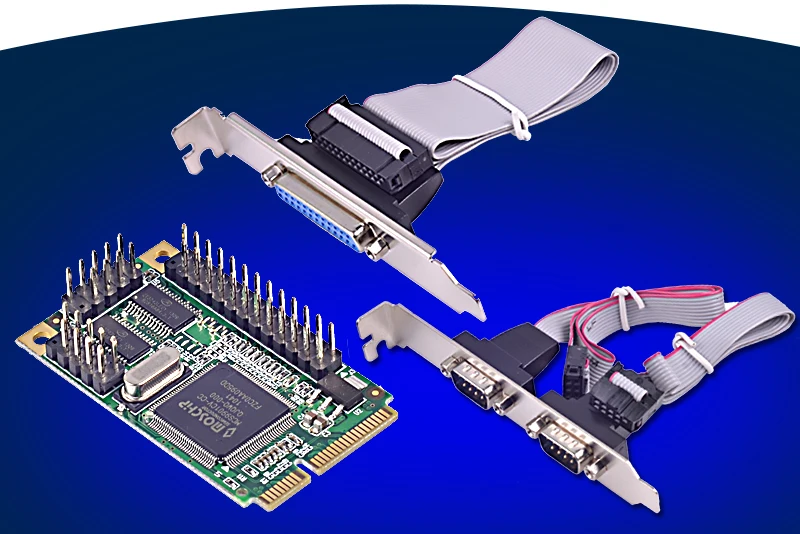 2 порта Серийный RS232 + 1 порт Параллельный мини PCIe карточный чипсет для Moschip MCS9901|rs232