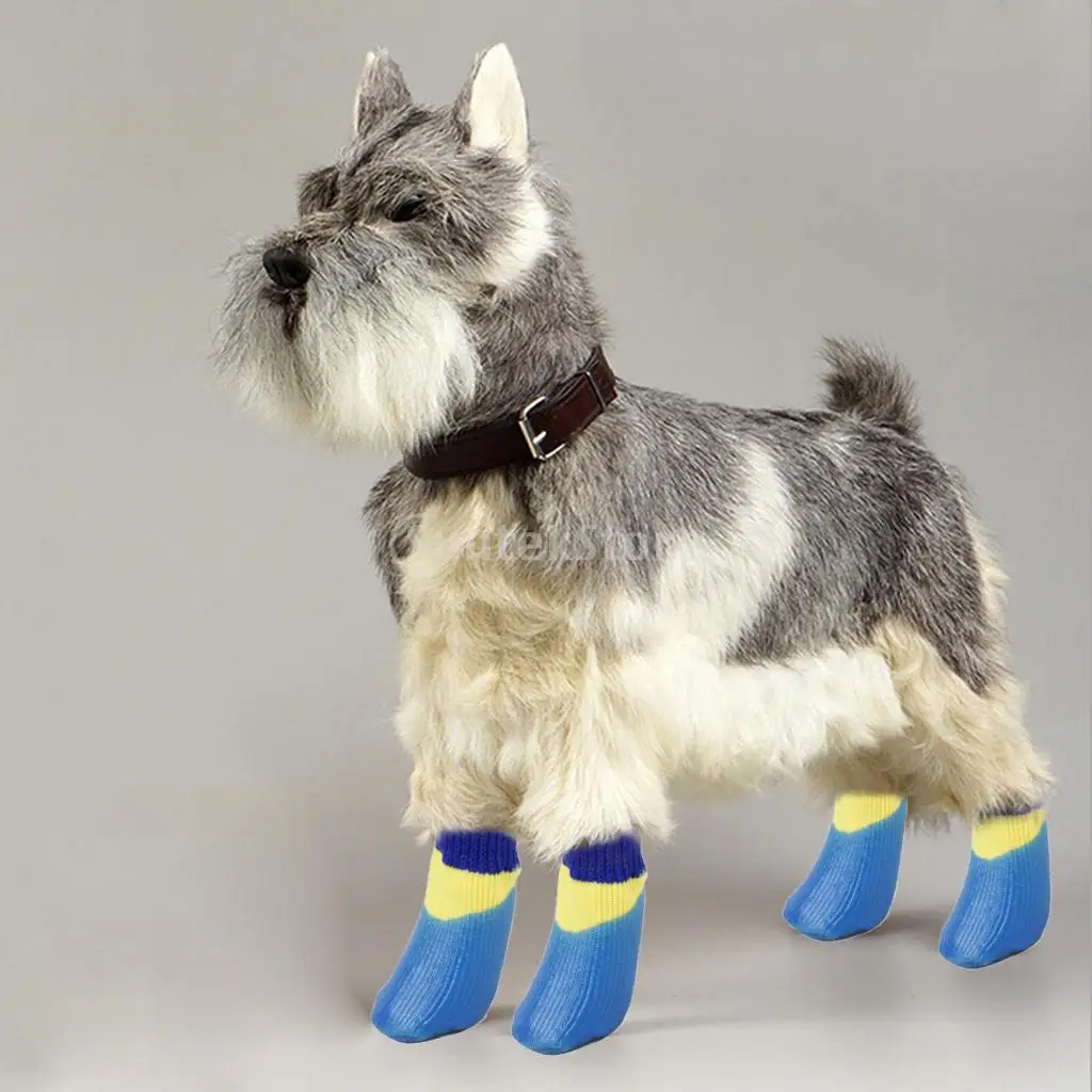 Водонепроницаемая Обувь для собак тапочки щенков нескользящие носки | Дом и сад