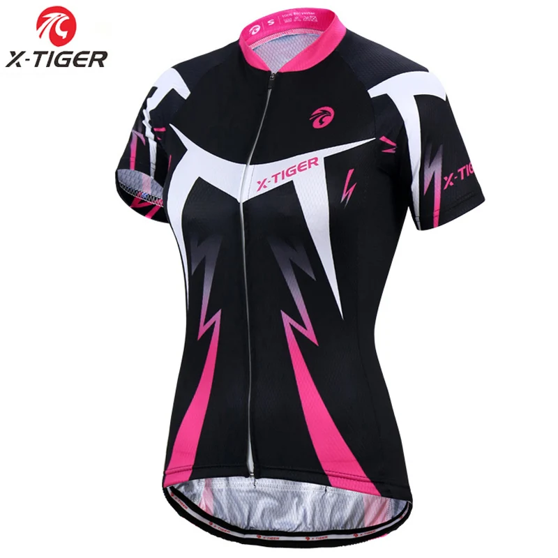 

Велосипедная одежда X-Tiger Pro для женщин, одежда для горных велосипедов, одежда для велоспорта, для девушек, UV400, веломайка, на лето