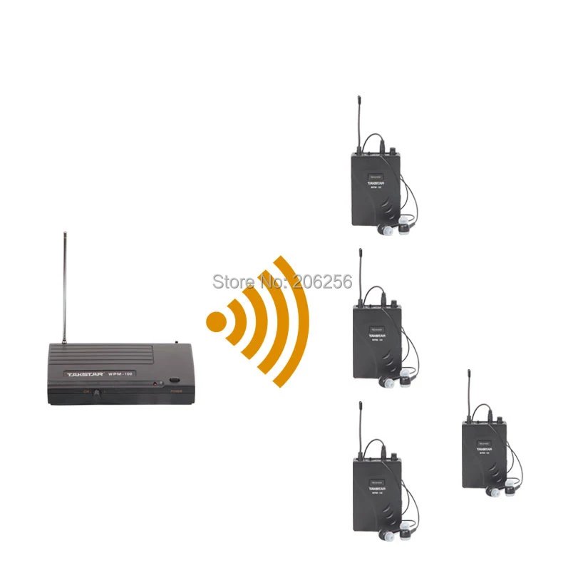 Улучшенная беспроводная система контроля Takstar wpm-100/ wpm100 UHF Stage беспроводные