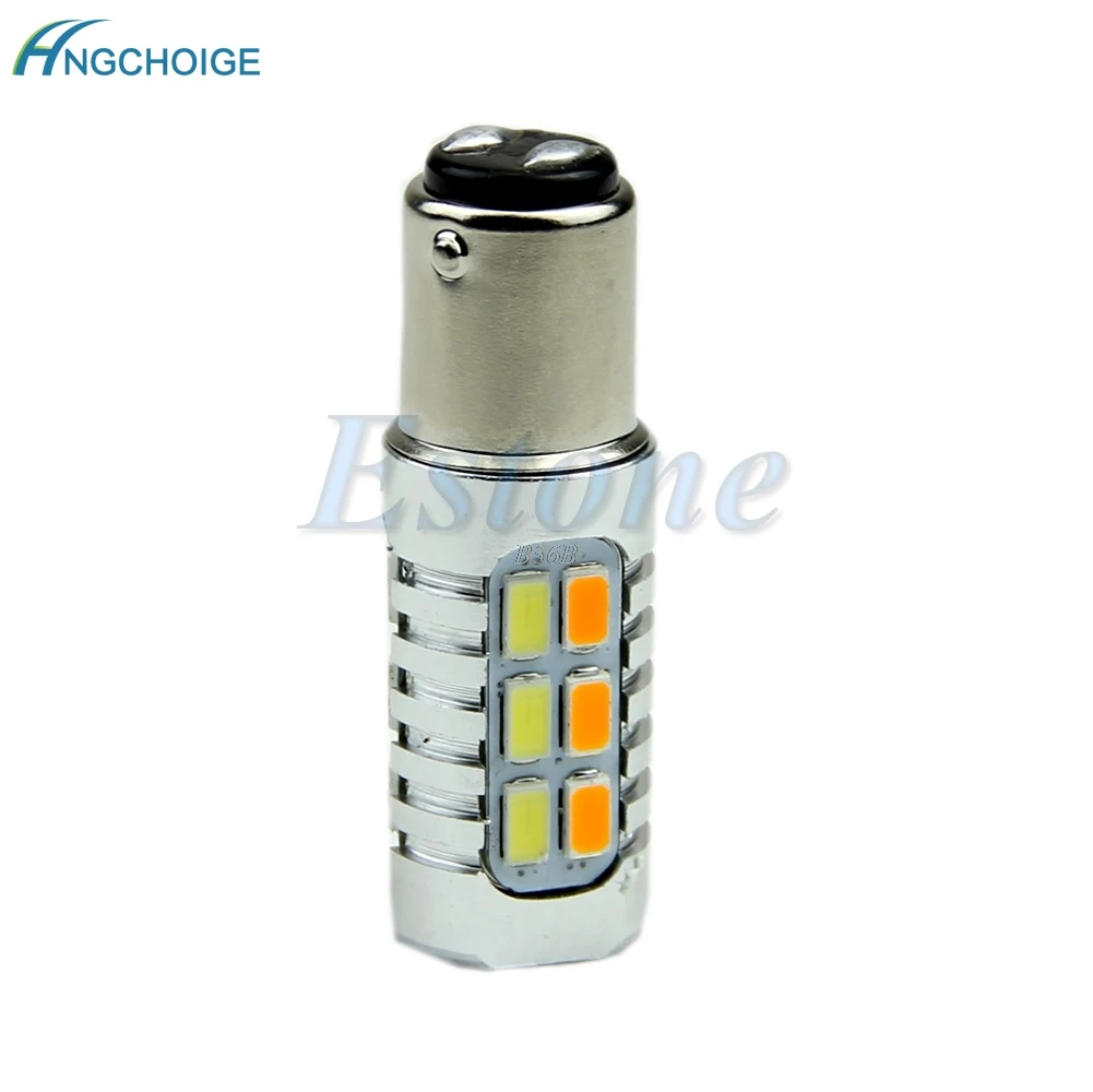 

1157 50W 5630 Yellow White LED Dual Color Switchback Turn Signal Light Bulbs