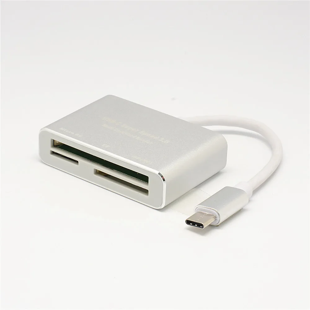 Type C штекерное устройство для чтения карт CF SD TF USB 3 1 высокая скорость в OTG