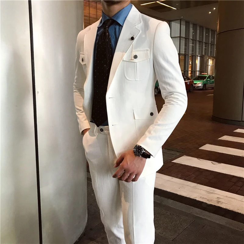 

New 2019 Men's clothing fashion hair stylist Work clothes Fine casual Suit plus size stage Singer costumes
