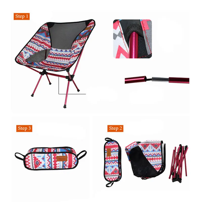 Ультралегкие портативные стулья с Луной садовое кресло для рыбалки сиденье