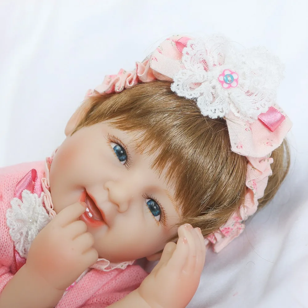 NPK силиконовые reborn Младенцы для девочек реалистичные 1" reborn baby doll с новой вязаной одеждой boneca brinquedos