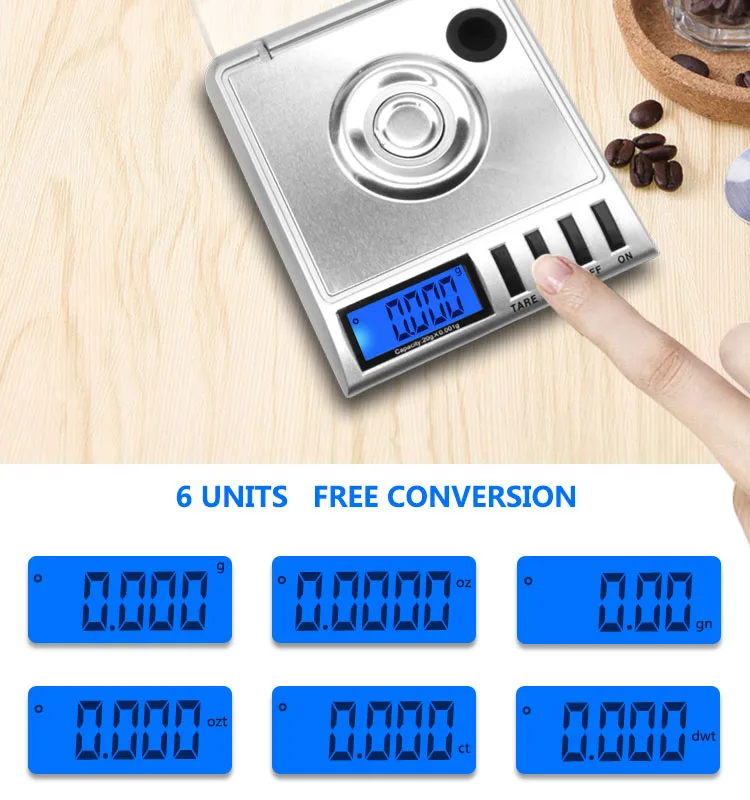 Yieryi Новинка 0,001-20 г 0,001X20 г Мини цифровой карманный ювелирный алмаз весы цифровой электронный портативный Баланс Вес