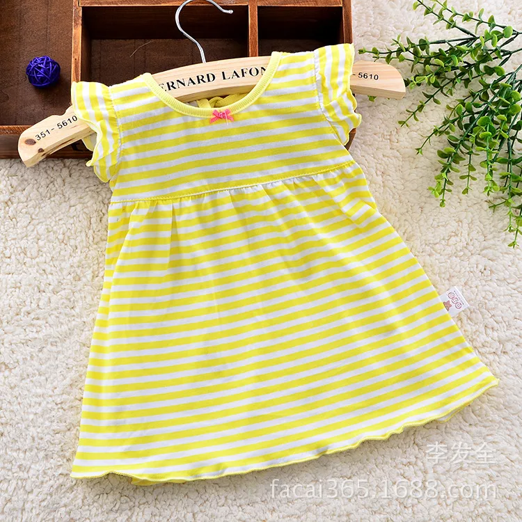 Бесплатная доставка Милая футболка для маленьких девочек платье топ на бретелях