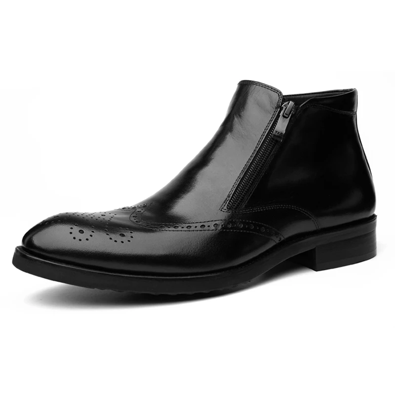 Популярная обувь в европейском и американском стиле Мужская из натуральной кожи