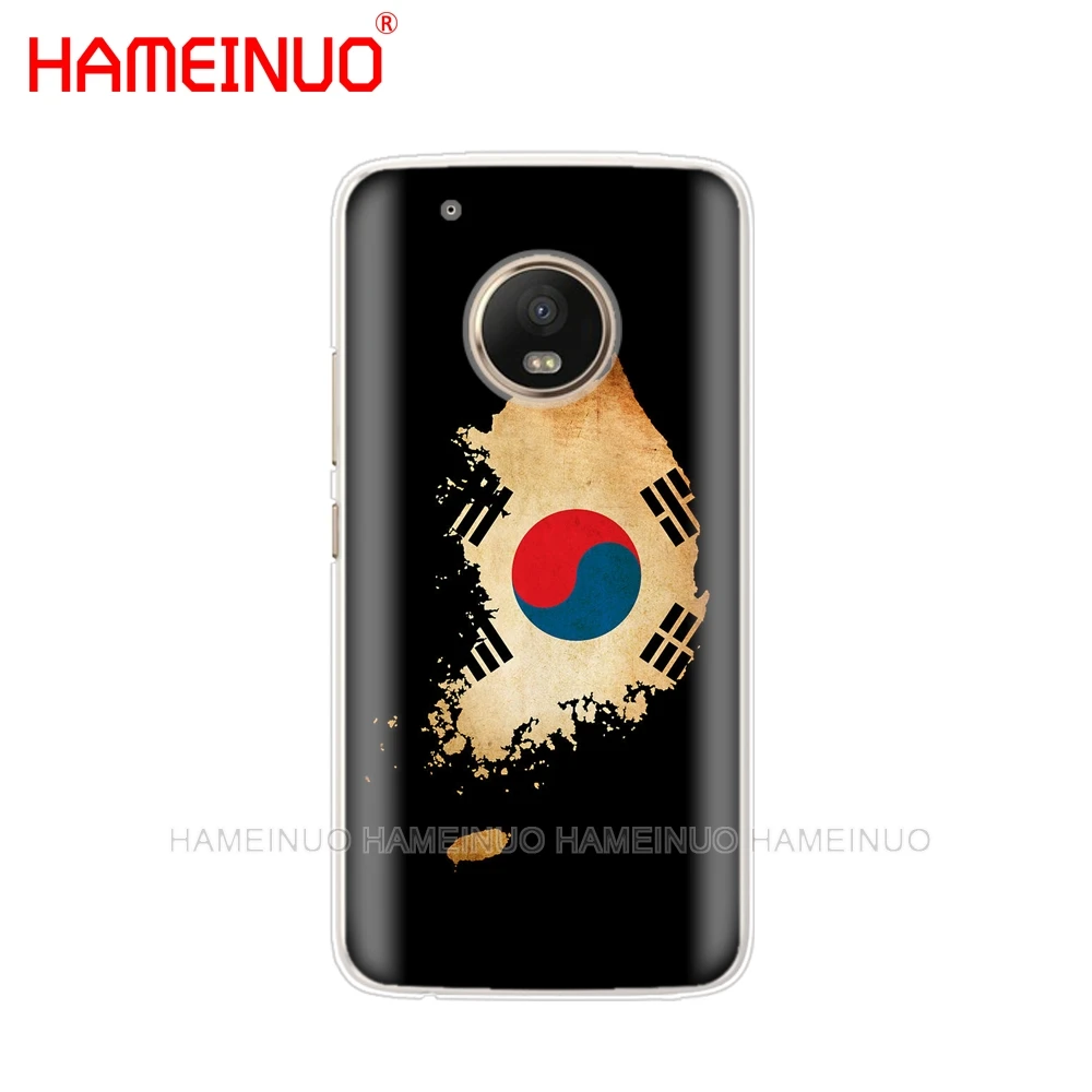 HAMEINUO корейский флаг чехол для телефона Motorola Moto X4 E4 C G6 G5 G5S G4 Z2 Z3 PLAY PLUS|Бамперы| |