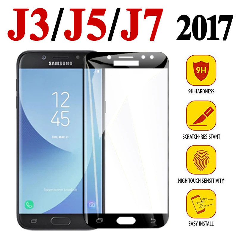 Защитное стекло для samsung galaxy j5 2017 закаленное армированное экрана galax j3 j7 j 5 3 7 |