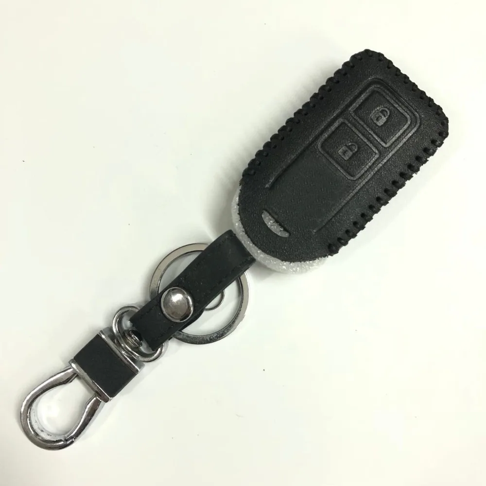 Чехол для автомобильного ключа кожаный чехол Toyota Land Cruiser Prado Camry Prius Crown CHR Fortuner 200