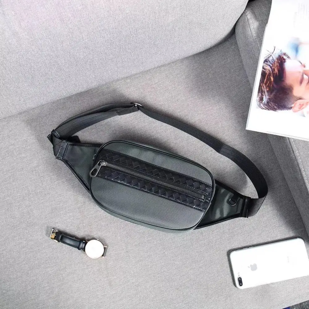 Брендовый дизайнерский тканевый и кожаный вязаный мешок популярного стиля в 2019