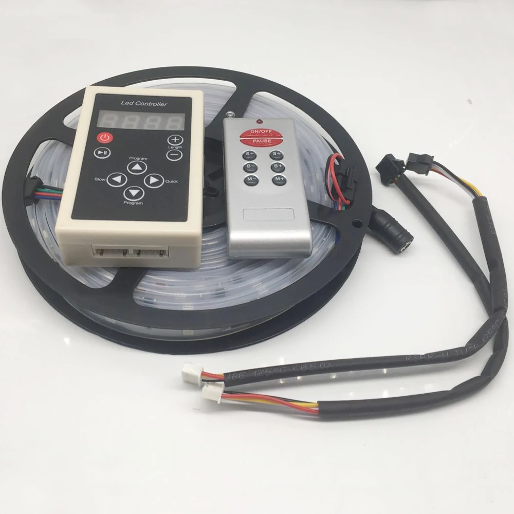 5m RGB Мечта Магия Светодиодные ленты DC12V 6803 IC IP67 водонепроницаемый 5050 SMD 150LED гибкий