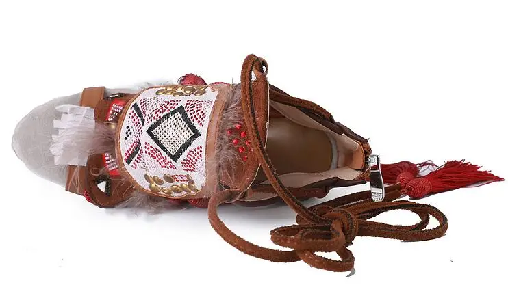 Сексуальная Открытым Носком Коричневый Пинетки Лодыжки Гладиатор Сандал