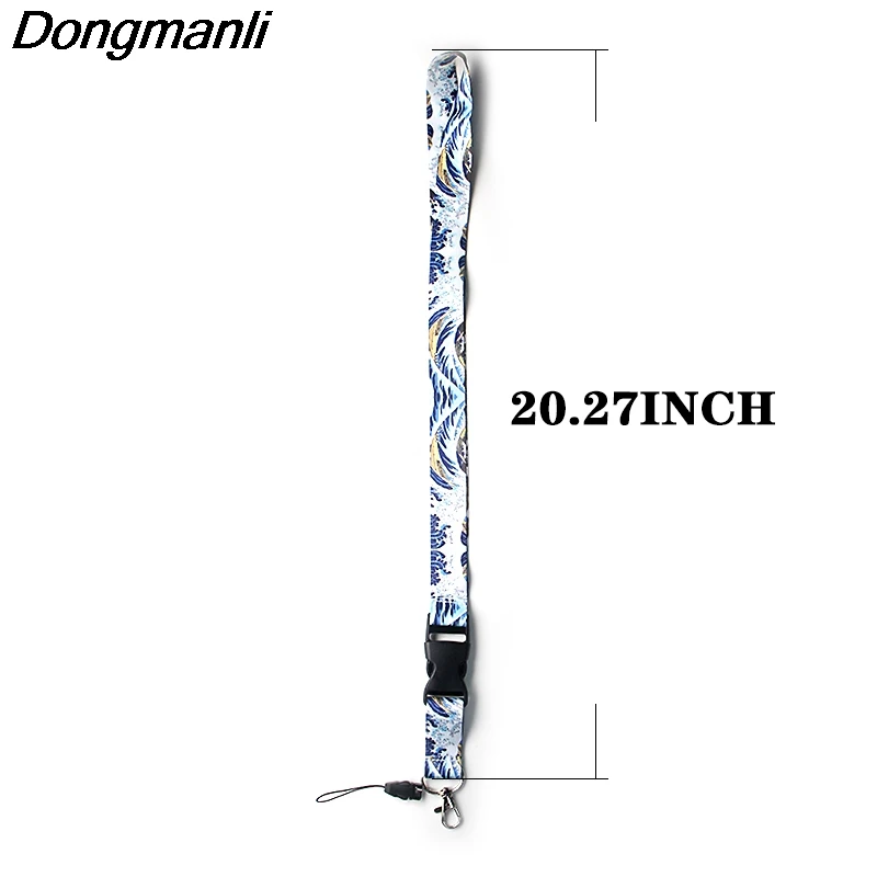 P3853 Dongmanli модный канагава брелок шнурки значок ID шнурки/мобильный телефон