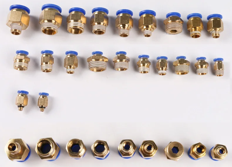 

10Pcs/lot PC8-01 Tube 8mm Thread Straight Throught 1/8" Pneumatic Pipe Fitting tube connector