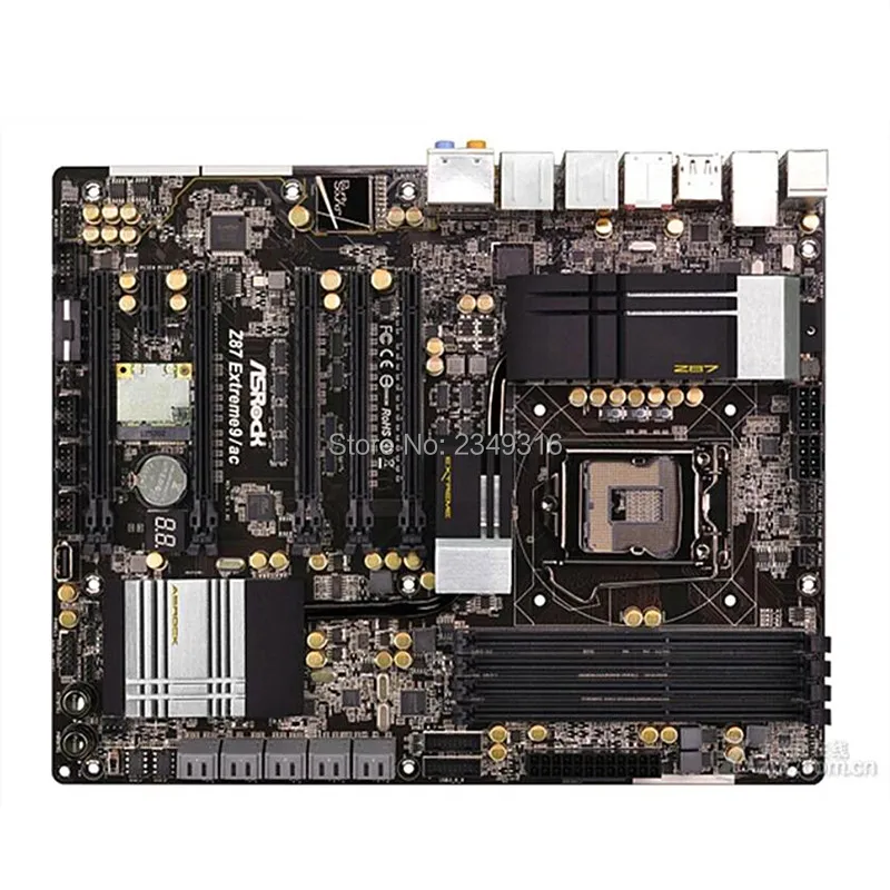 Б/у слот LGA1150 Z87 материнская плата для ASRock Z87 Extreme9 Extreme9/ac системная плата USB3.0 SATA3 DDR3