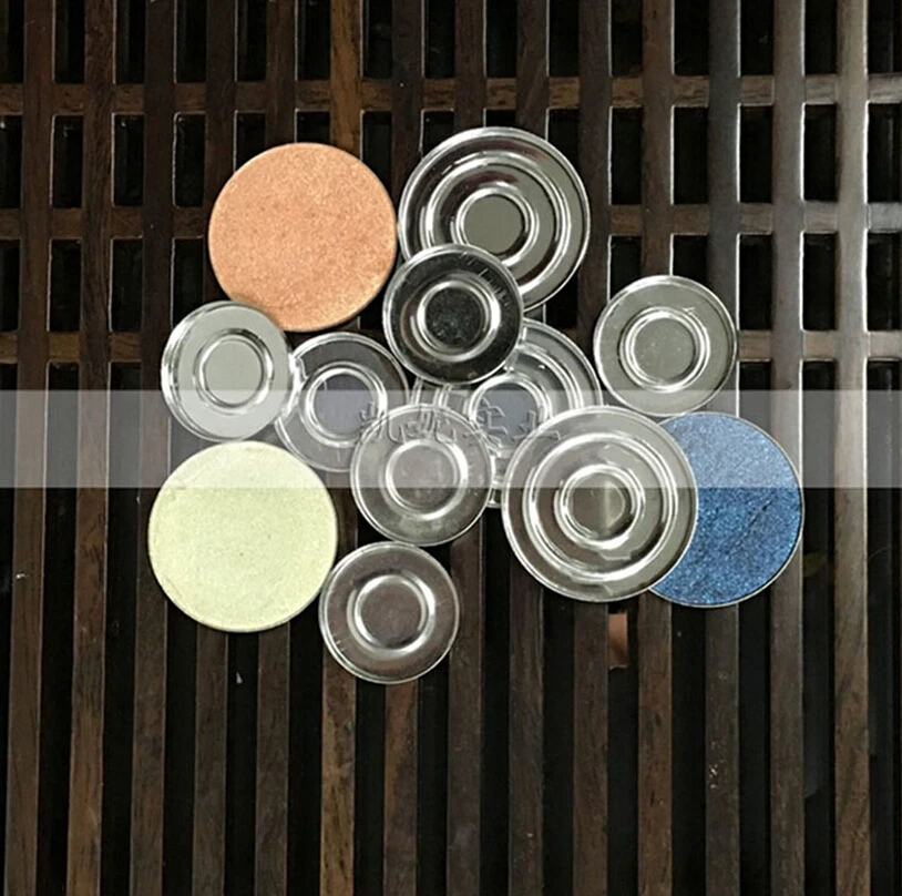 18 шт. Круглые Железные тени для век 26/36 мм|magnetic empty palette|empty magnetic paletteempty eyeshadow palette |