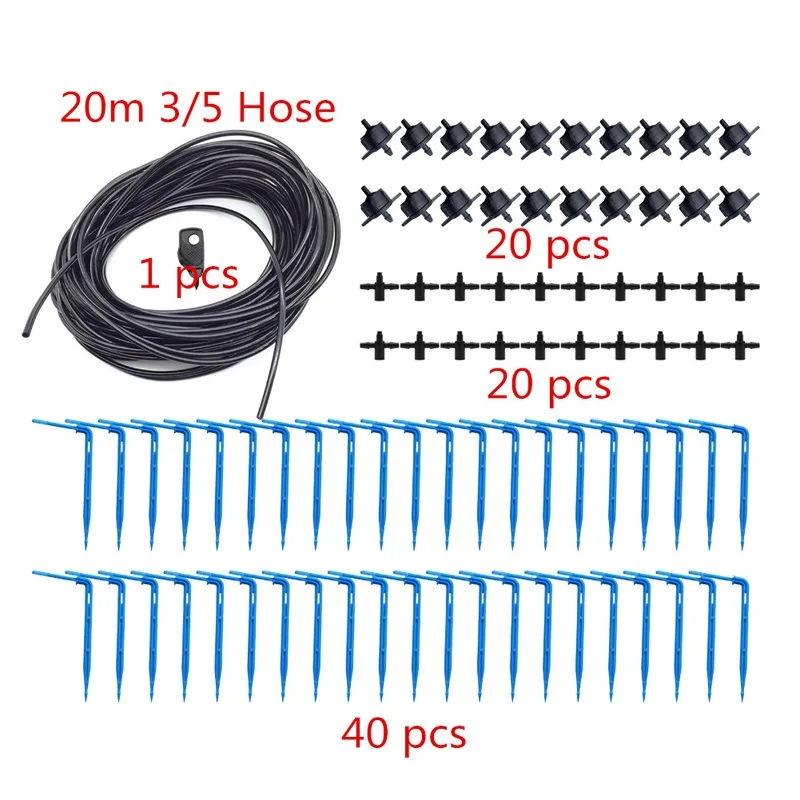 Kit 18213 Садовый точечный полив со стрелкой комплект для капельницы+ 1 шт. 3 мм перфоратор 2L/4L/8L Набор для полива капельницы 10 комплектов, 20 комплектов - Цвет: Kit 18213
