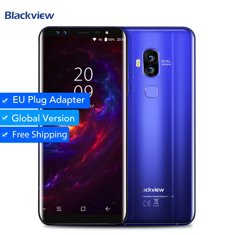 Blackview S8 4G B 6 сотовый телефон четыре смартфон с камерой 5 7 дюймов mt6750t восемь ядер