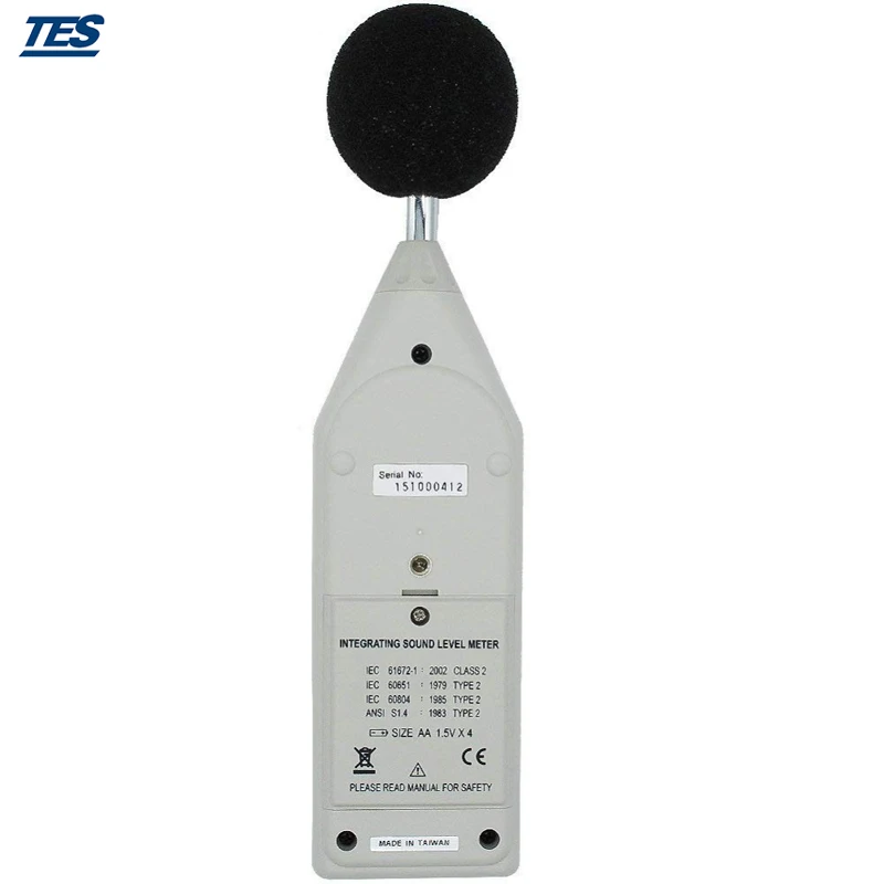 

Digital Programmable Sound Level Meter TES-1352S 30dB to 130dB TES1352S